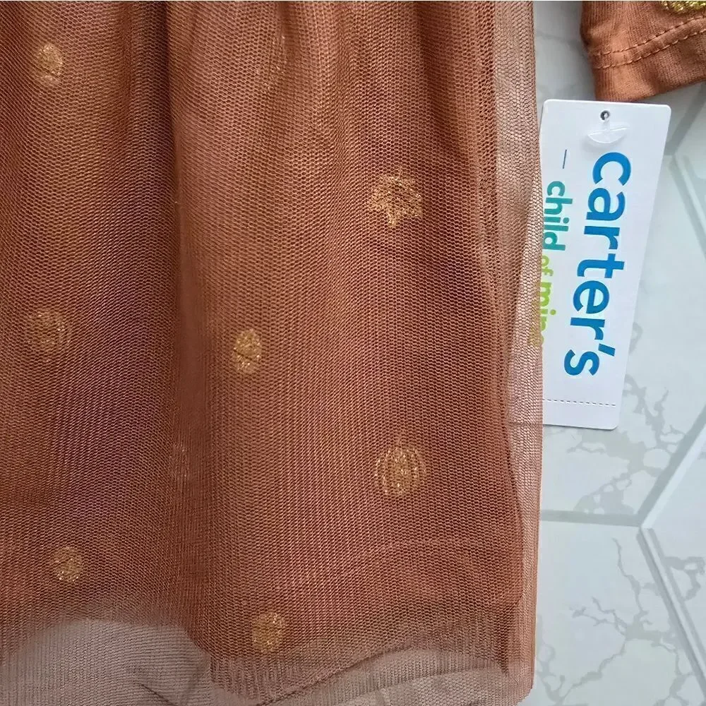 Carter's Girls Thanksgiving Tulle Dress, Sizes 12 months, 2T